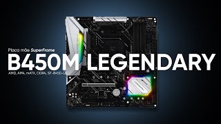 B450 Boa e Barata Review Placa Mãe ASRock SuperFrame B450M Legendary Series 🔥 [upl. by Eletnahs718]