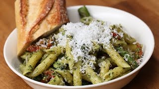 Pesto Asparagus amp SunDried Tomato Pasta [upl. by Pattie]