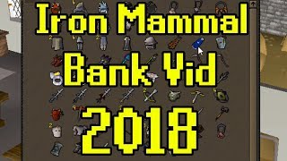 OSRS  Iron Man Bank Video Iron Mammal  Maxing [upl. by Okihcas]