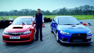 Mitsubishi Evo vs Subaru Impreza HQ  Top Gear [upl. by Mac241]