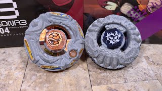 Shinobi Genbull 130W2D vs Proto Nemesis AD145D  Metal Fight Beyblade メタルファイトベイブレード [upl. by Lenahtan]