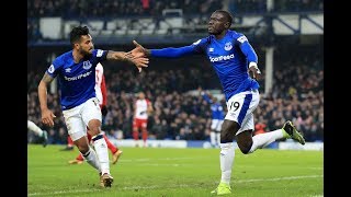 Theo Walcotts Debut For Everton vs West Brom [upl. by Brote404]