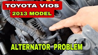 TOYOTA VIOS 2013 MODEL Alternator Problem [upl. by Asia337]