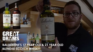 Whisky Tastings  Review Ballantines 17 Year Old amp 21 Year Old Blended Scotch Whisky Video Review [upl. by Juley299]