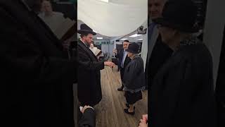 Koblentzer Rebbe siddur kiddushin at Scheiners in Monsey NY [upl. by Ruttger]