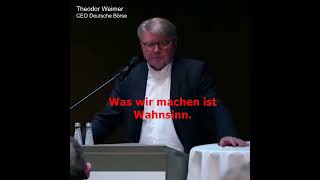 Das dürfte schon jetzt die Rede des Jahres seinTheodor Weimer CEO der deutschen Börse AG erklärt [upl. by Jim]