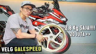 RACUN Velg nya 28KG Saja total berat berkurang 32KG  VELG GALESPEED NEW NINJA 250 2019 [upl. by Anerul]