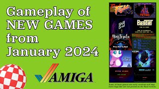 Gameplay of New Amiga Games from January 2024 [upl. by Geirk517]