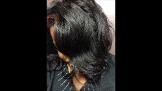 How My Relaxed Texlaxed Hair Responds To  Hot Oil Treatment [upl. by Enrol]