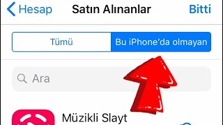 İPhone’de daha önceden yüklenip silinen uygulamaları görme  Basit anlatım [upl. by Verena]