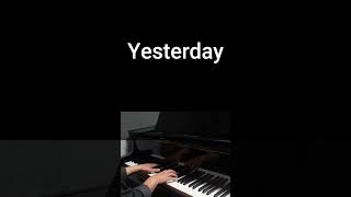 Yesterday  The Beatles Piano Karaoke Lyrics [upl. by Lynea]