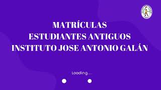 MATRÍCULA ESTUDIANTES ANTIGUOS IJAG [upl. by Ardnama]