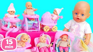 Baby Annabell amp NEW baby dolls for kids Kids play with baby doll bedroom amp doll video for kids [upl. by Orihakat]