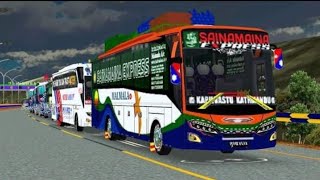 SainaMaina Express  Malmala ACNepali Bus SkinTeam Night King group short viral prcgamingnepal [upl. by Barr]