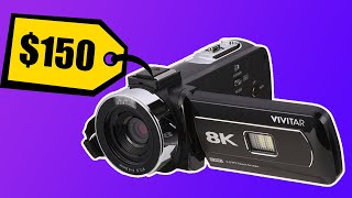 8K for 150  Vivitar 8K Digital Camcorder Review Video Test Unboxing [upl. by Ahsik]