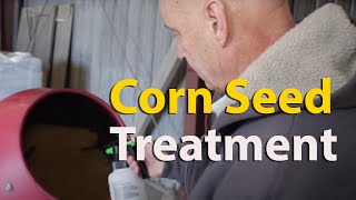 Invigor 8 seed treatment with drum mixer  Genesis Ag nutrients for corn [upl. by Trent]