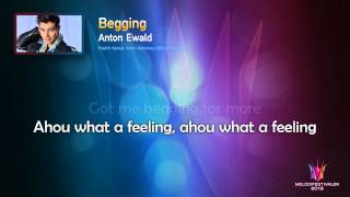 Anton Ewald quotBeggingquot  On screen Lyrics [upl. by Yoho]