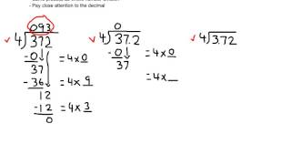 Dividing decimal by 1 digit [upl. by Lesoj396]