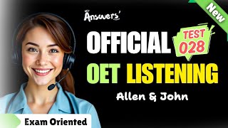 OET LISTENING TEST 02102024 oet oetexam oetnursing oetlisteningtest [upl. by Brendon578]