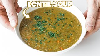 Homemade Lentil Soup Recipe [upl. by Midas469]