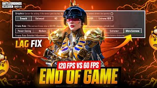 120 FPS END OF BGMI ⁉️  BGMI 120 FPS VS 60 FPS  BGMI NEW UPDATE LAGFIX  BGMI 120 FPS DARK REALITY [upl. by Grannie787]