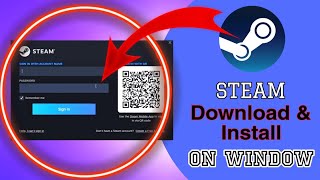 How To Download And Install Steam On Window  2024  Laptop mai steam download amp install kese kare [upl. by Norvol]