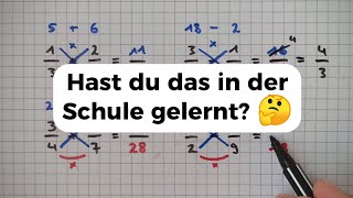 Mathe TRICK  Brüche SCHNELL addieren amp subtrahieren [upl. by Apfel628]