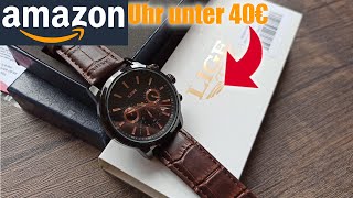 LIGE Herren Uhr Leder  Hochwertige Uhr zum günstigen Preis [upl. by Nirahs]