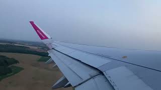 Takeoff Wizz Air A321NEO HALVO  LondonLuton LTN to Warsaw WAW [upl. by Otsirc]