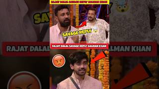 Rajat dalal savage reply Salman khan 😱  Rajat Dalal vs vivian dsena shorts [upl. by Gerstner91]