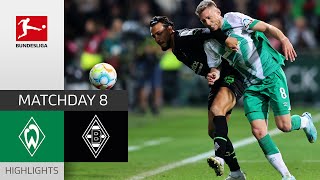 Werder Bremen  Borussia Mgladbach 51  Highlights  Matchday 8 – Bundesliga 202223 [upl. by Oribel895]