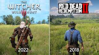 The Witcher 3 Next Gen vs Red Dead Redemption 2  Physics and Details Comparison [upl. by Stiles]