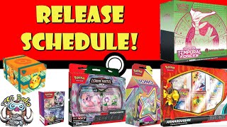 The Complete Pokémon TCG Release Schedule BIG Update Pokémon TCG Buyers Guide [upl. by Amaral]