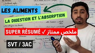 3AC  Les aliments  La digestion  L’absorption  Super résumé ✅ ملخص شامل ✅ [upl. by Aihsakal804]