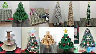 ideas para hacer un árbol de navidad de reciclaje  muchas manualidades de arboles reciclados [upl. by Barbey814]