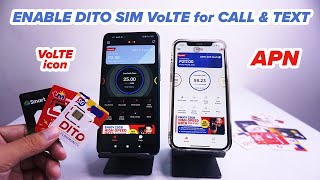 HOW TO ENABLE DITO SIM VoLTE for CALL amp TEXT [upl. by Blancha251]