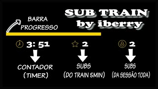 O que é um sub train e COMO configurar na Twitch estilo GAULES e ALANZOKA [upl. by Auhsuj]