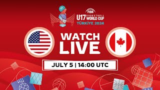 QuarterFinals  USA v Canada  Full Basketball Game  FIBA U17 Basketball World Cup 2024 [upl. by Parik]