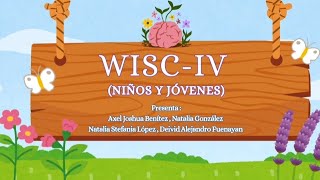 PRUEBA WISCIV NIÑOS Y JÓVENES [upl. by Naletak]