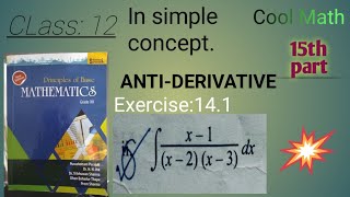 Basic principle of mathematics integrationIntegration class12 ex141 [upl. by Keenan237]