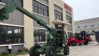 4 ton telescopic forklift Do u like this color green [upl. by Astrea]