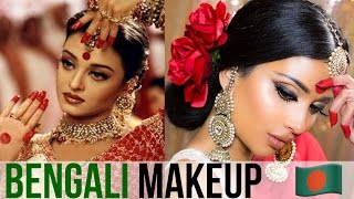 Bengali Makeup Look  Aishwarya Rai Devdas Inspired  Ethnicity Tag  irenesarah x Sharifa Easmin [upl. by Nanete]