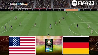 FIFA 23  USA vs Germany 01112024  FIFA Womens World Cup 2023  Gameplay PS  Full Match [upl. by Nomyar]