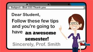 Student Email Etiquette Tips [upl. by Indihar]