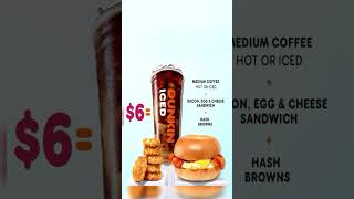 Dunkin Donuts New Value Meal shorts [upl. by Wilhelmina]