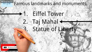 Famous Landmarks of the World for Kids  Explore the Worlds Most Iconic Monuments [upl. by Aterg]