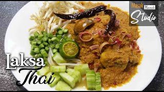 LAKSA THAI l Khanom Jeen Namya Thai Noodles [upl. by Ledua]