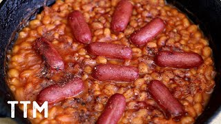 Baked Beans and Cocktail Weenies  Easy Cooking [upl. by Shute]