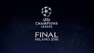 UEFA Champions League Final Milano 2016  Ceremony Andrea Bocelli Very High Quality [upl. by Keefe719]