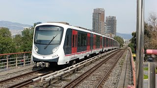 İzmir Metrosu M1 Evka3  Kaymakamlık arasında seyahat [upl. by Celia]